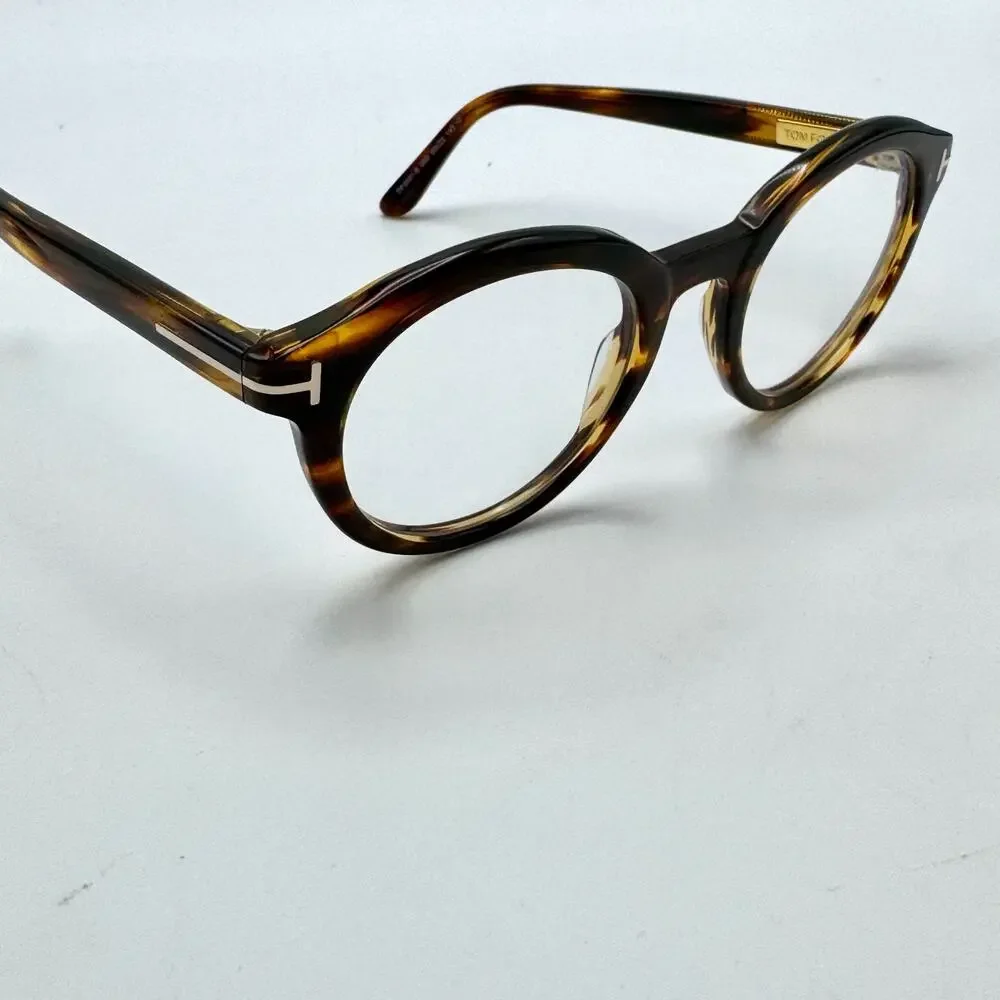 Tom Ford Eyeglasses Frame TF6061-B 055 Havana Brown Round 50-23-145 New